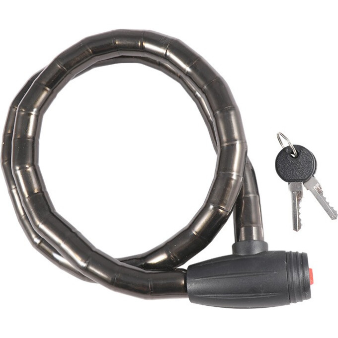 Замок велосипедный TECH TEAM GK201.113 18х1000mm ключ NP001513